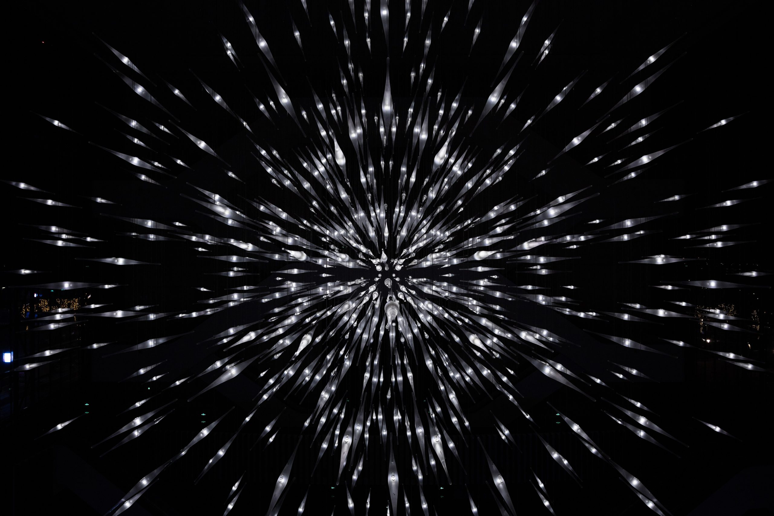 STARBURST rod tips against a dark ground