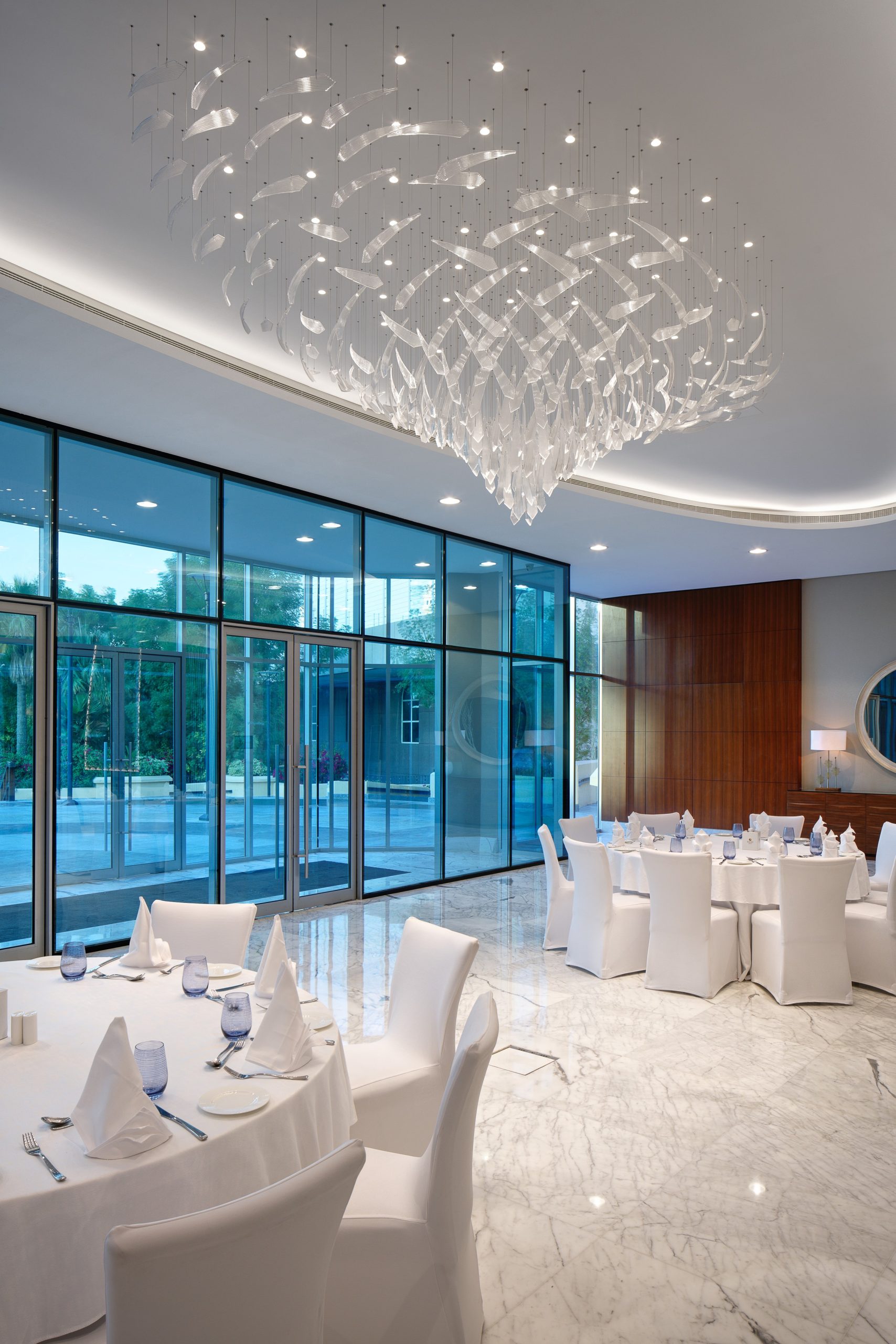 VALERIA crystal shoal seen from the lounge entrance