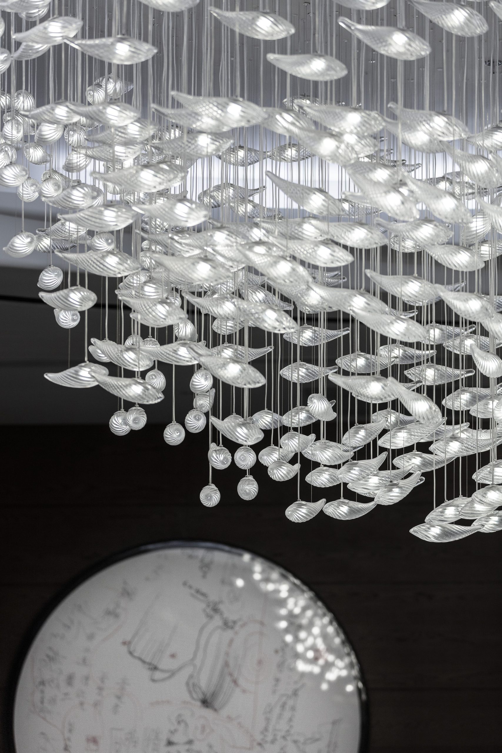 CONCH crystal shells over the reception, wide view