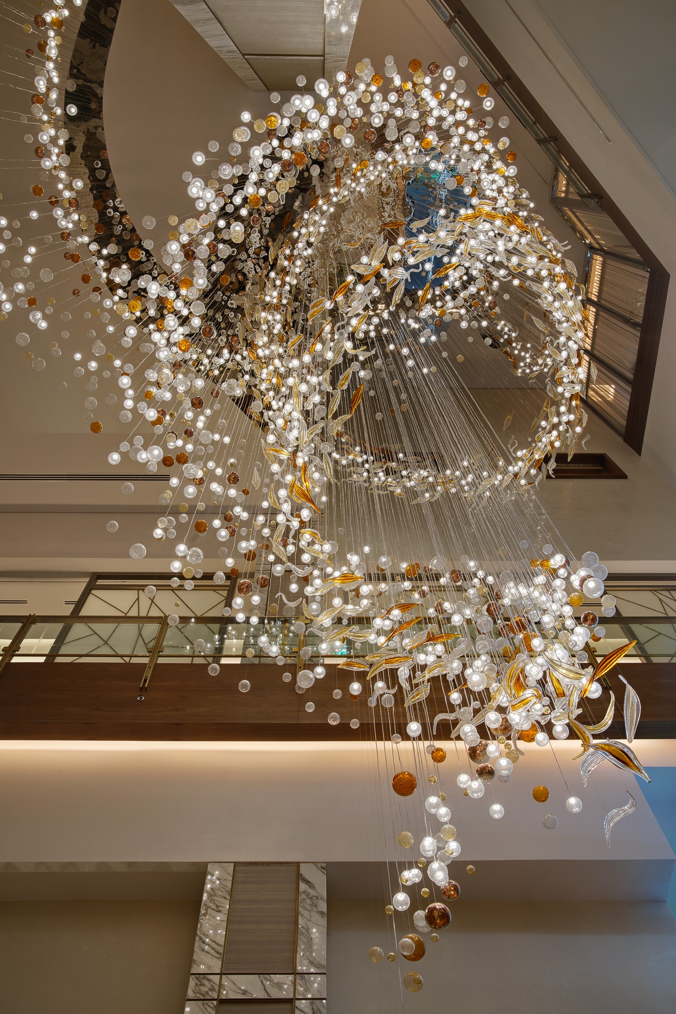 COSMIC bubbles sweeping past the escalator