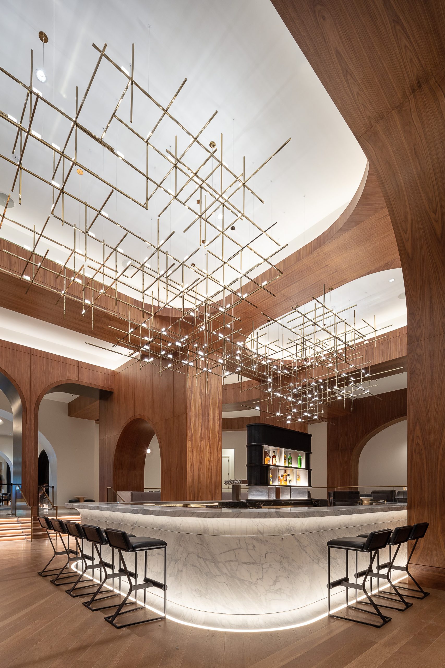 BECKETT custom lounge chandelier by SHUCHUANG