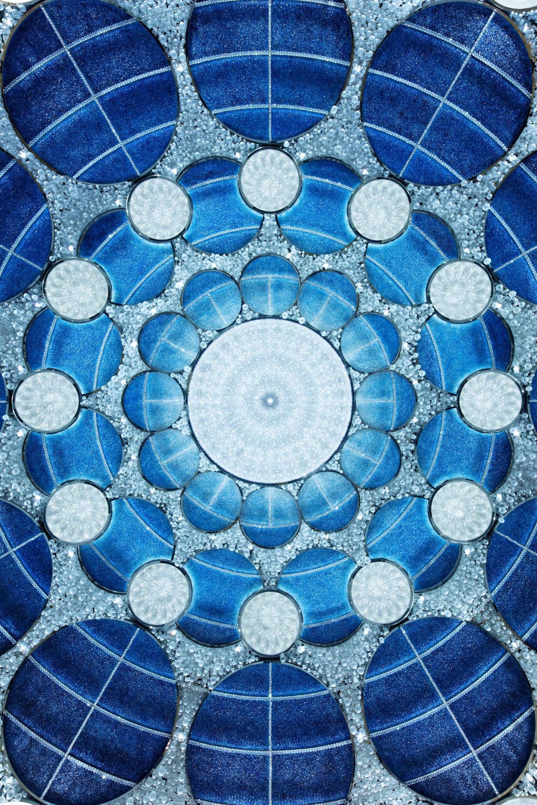 AZURE dome viewed overhead, showing the radial panel grid