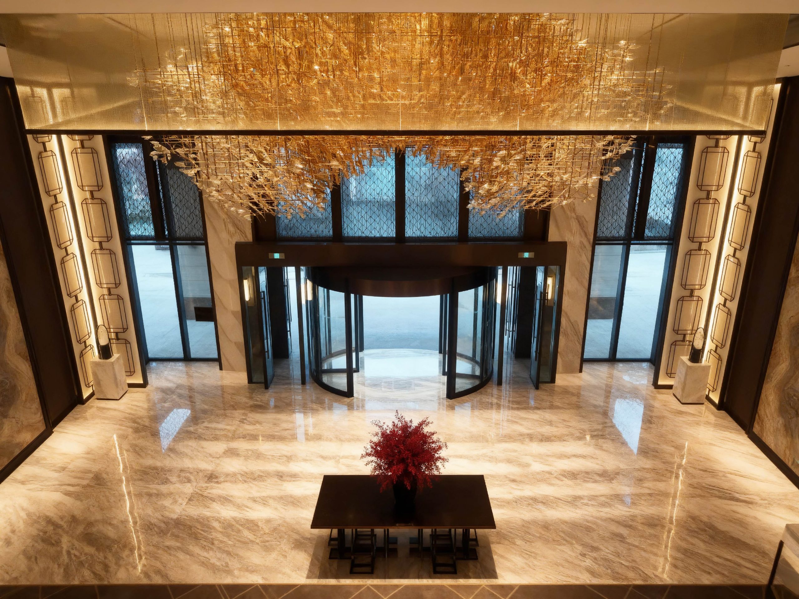 AUTUMNUS custom lighting installed on site by SHUCHUANG