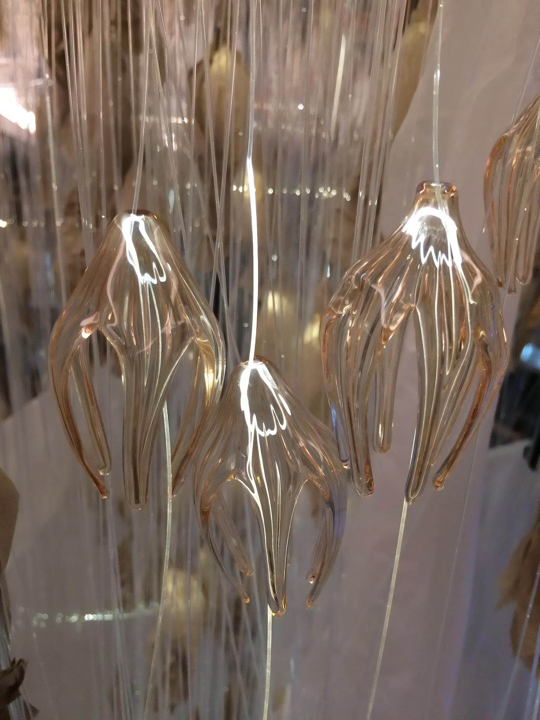 RAINFALL cascading glass chandelier by SHUCHUANG