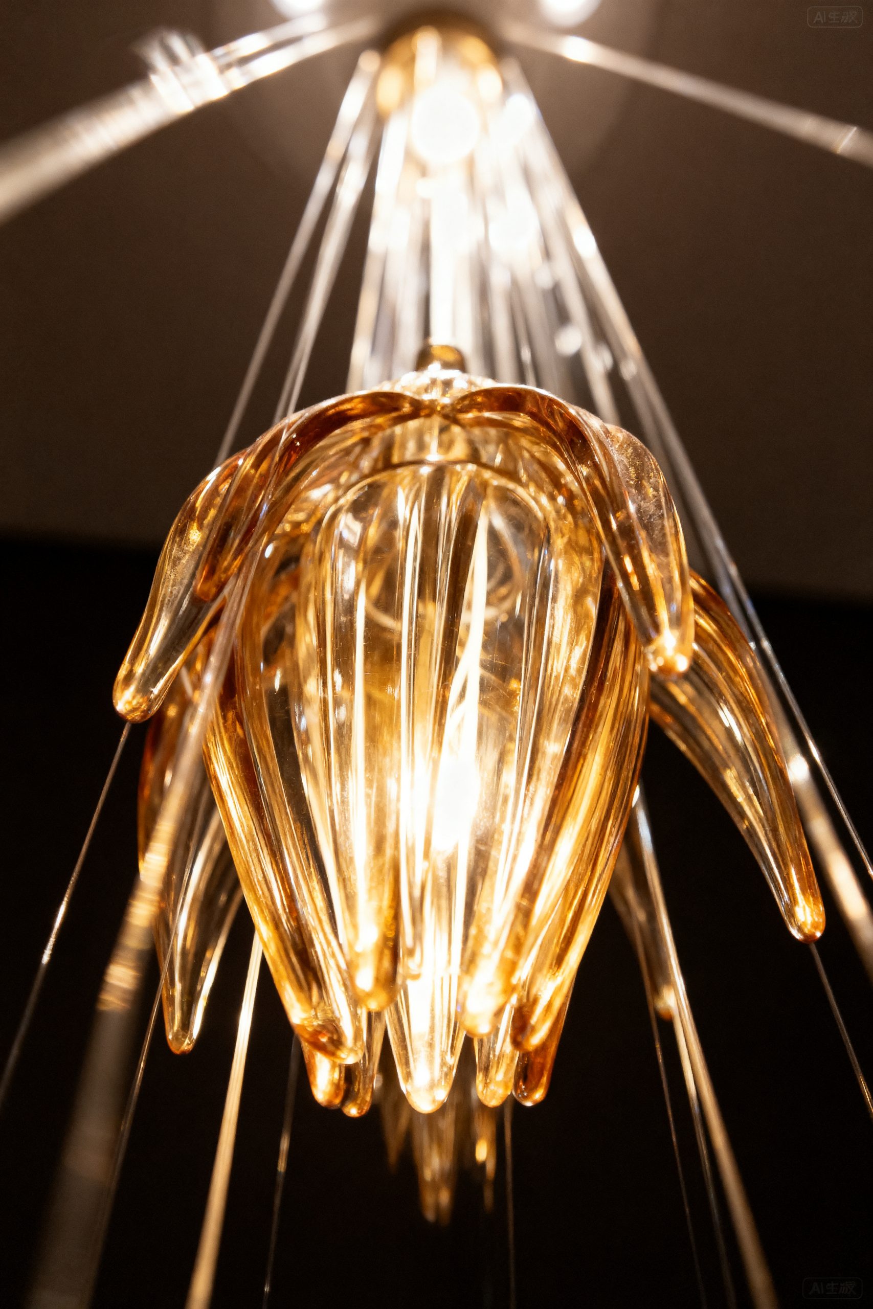 RAINFALL cascading glass chandelier by SHUCHUANG