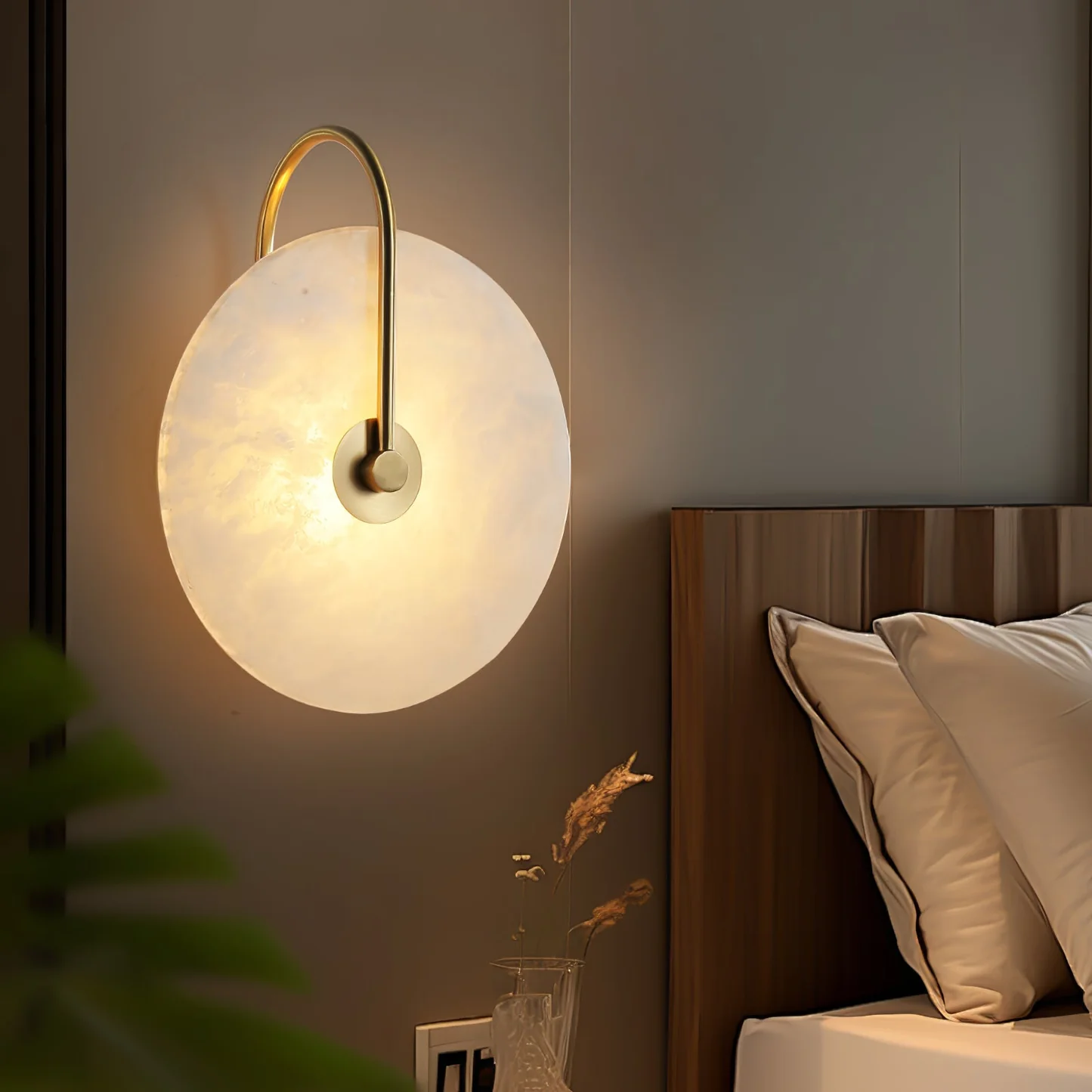 LUCIANA custom alabaster pendant light by SHUCHUANG
