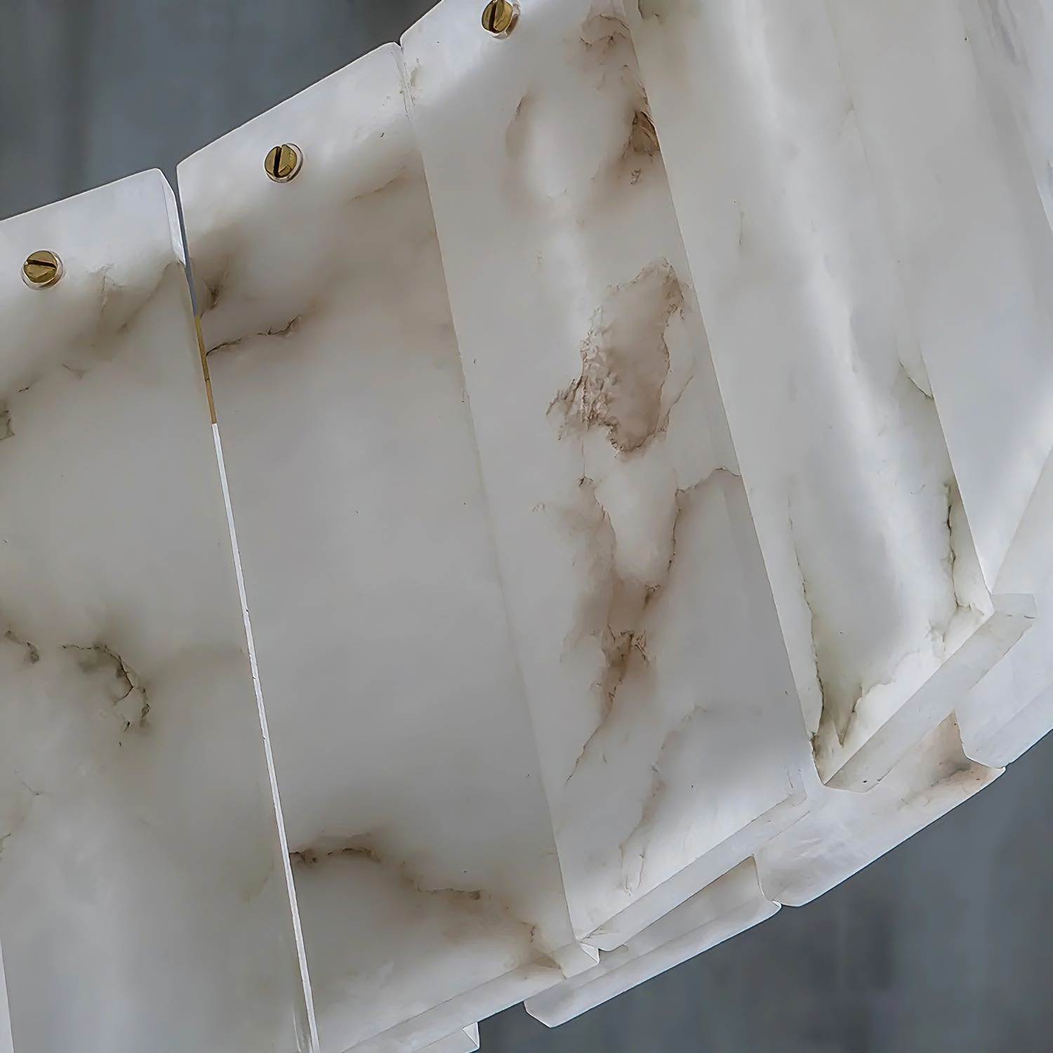 PALAZZO alabaster pendant light in a bedroom interior