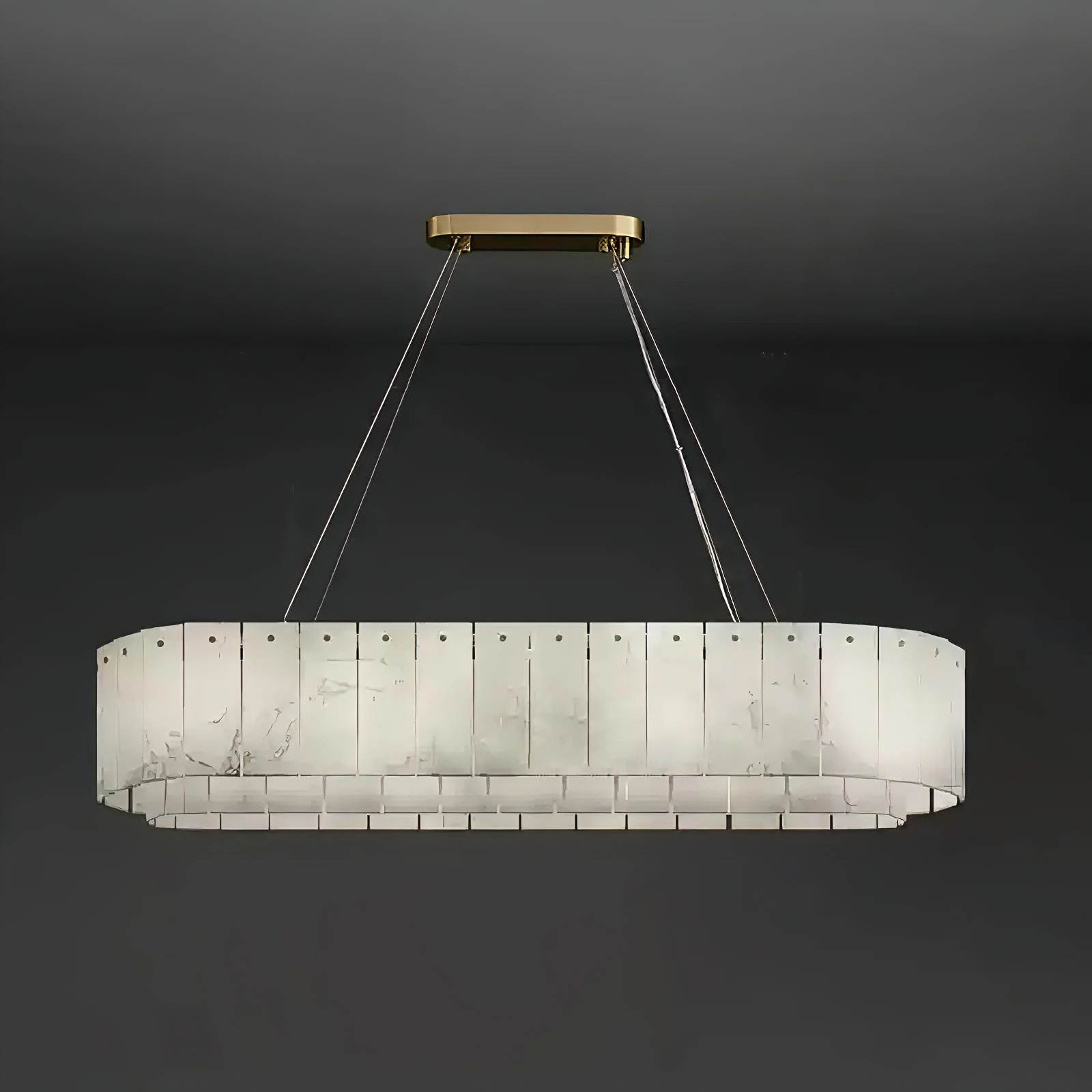 PALAZZO custom alabaster pendant light by SHUCHUANG