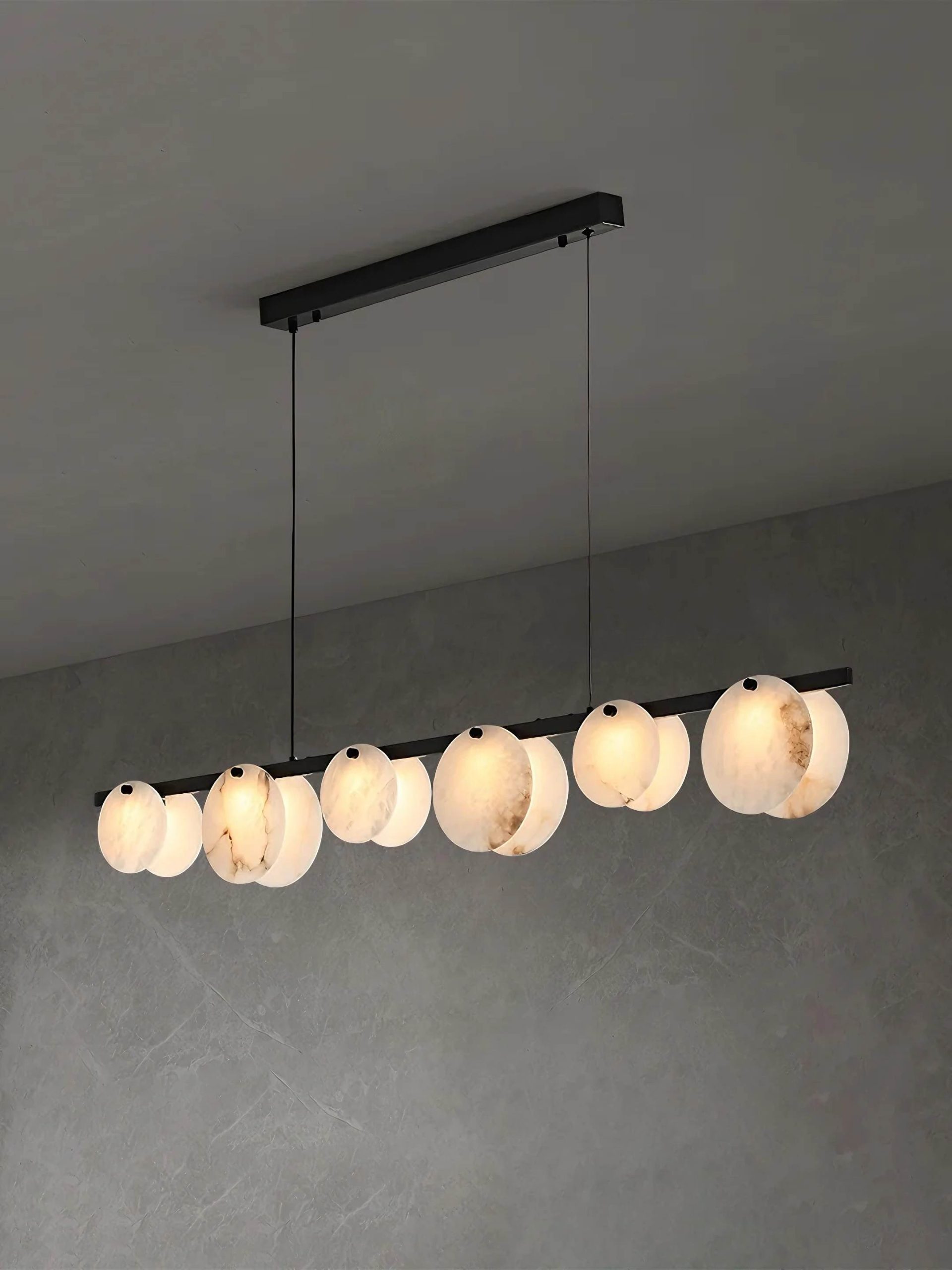 ORION custom alabaster pendant light by SHUCHUANG