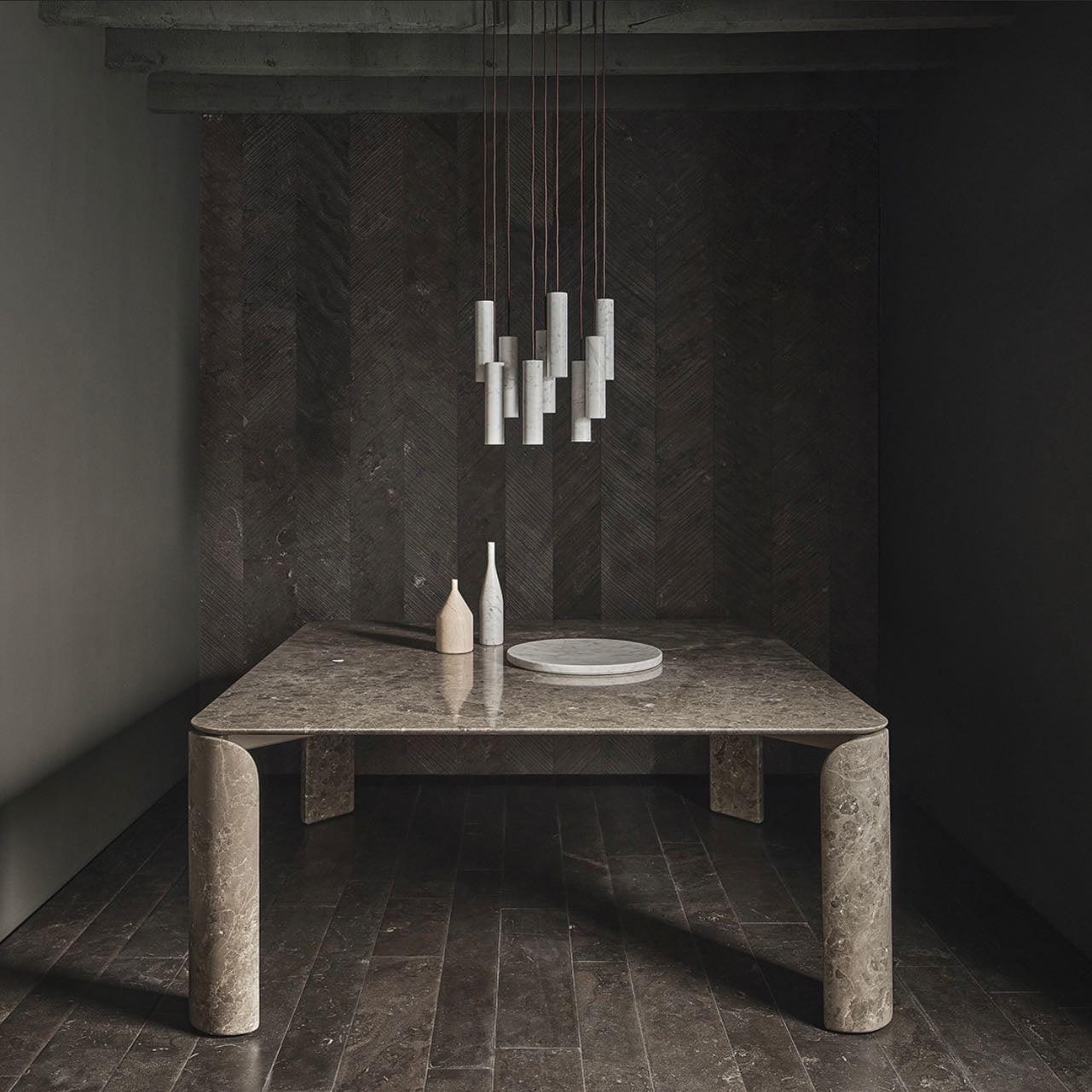 MILAN alabaster pendant light, metal fitting detail