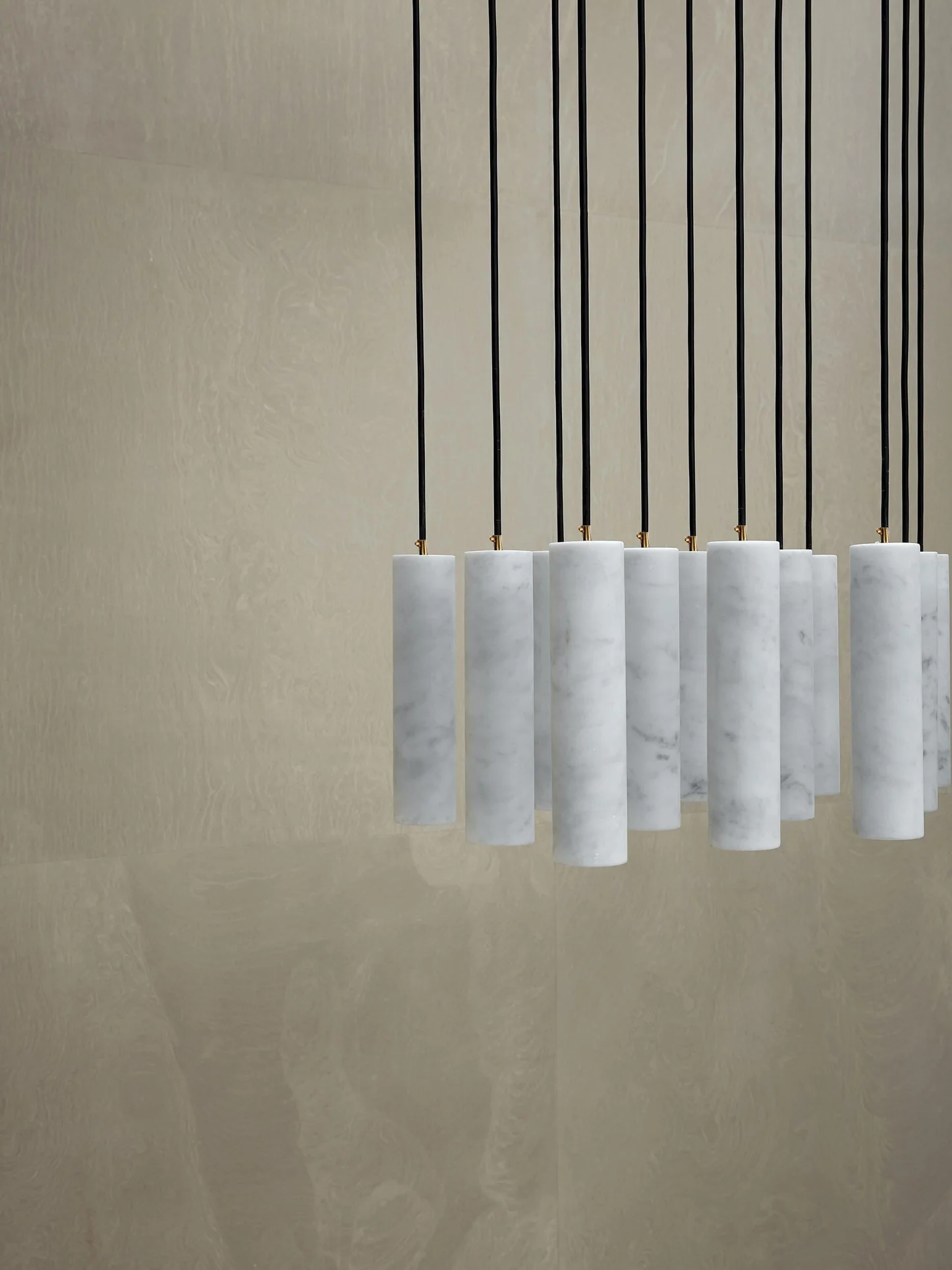 MILAN custom alabaster pendant light by SHUCHUANG