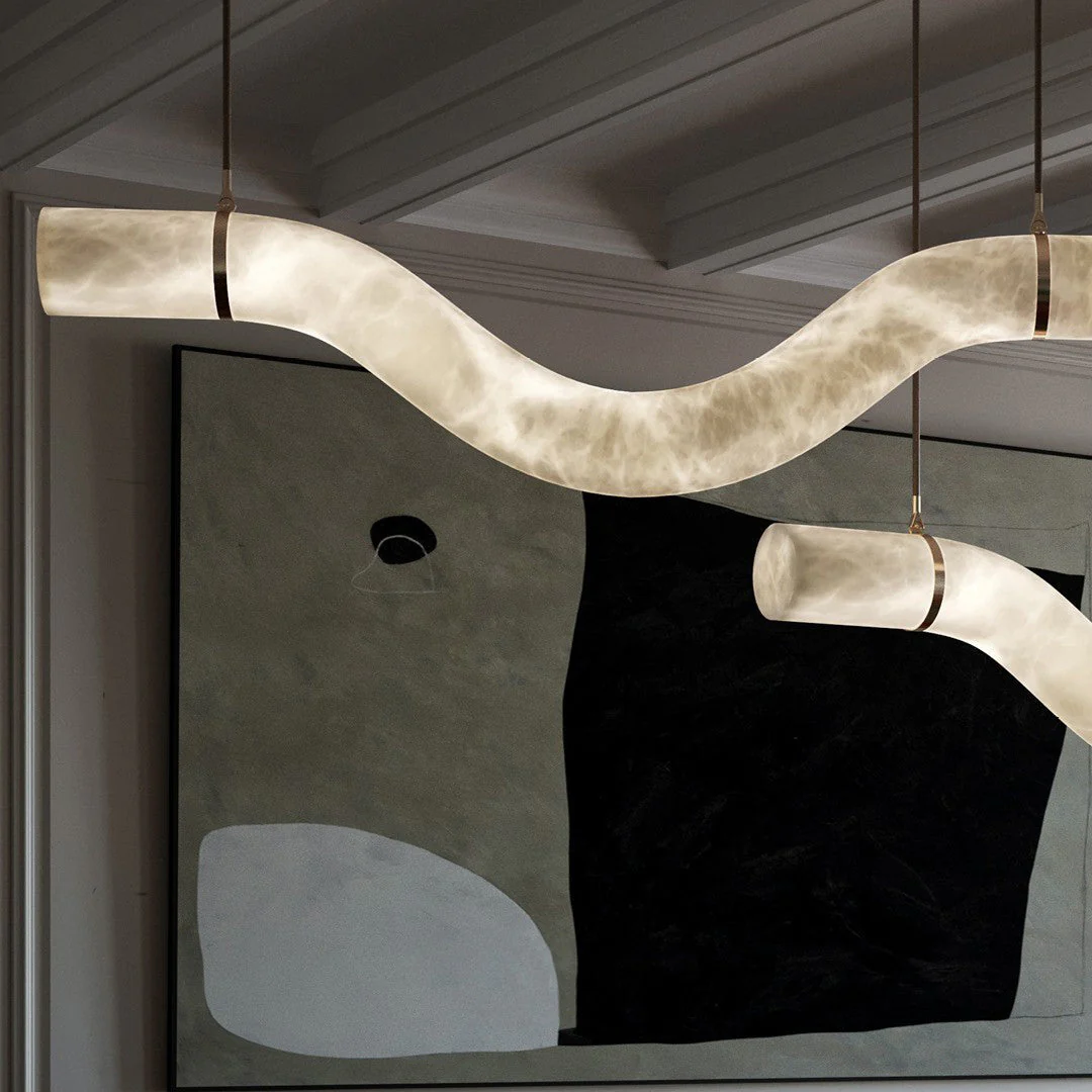 VENUS custom alabaster pendant light by SHUCHUANG