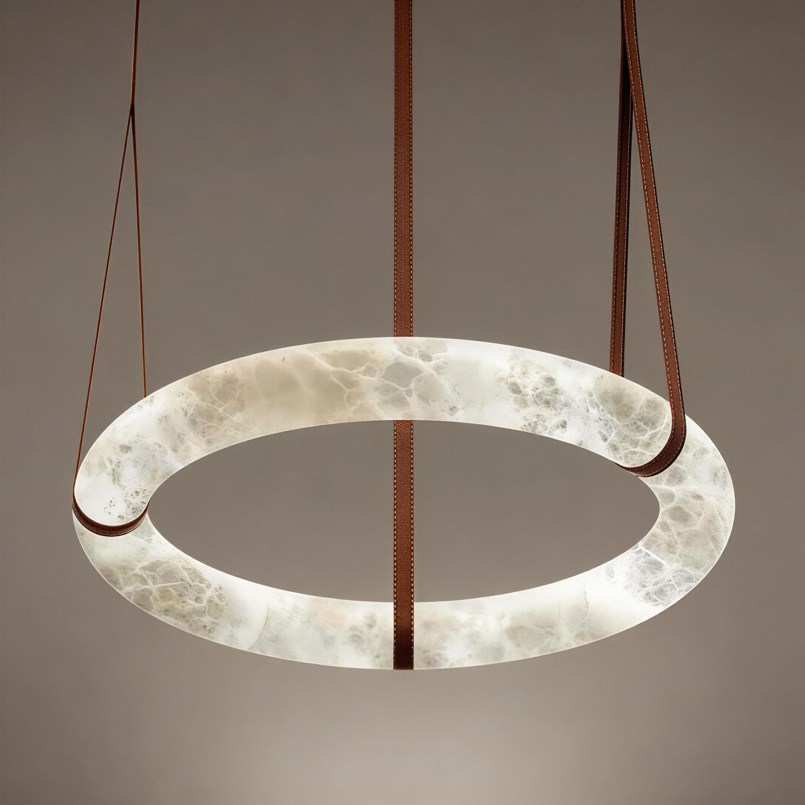 LAREDO custom alabaster pendant light by SHUCHUANG