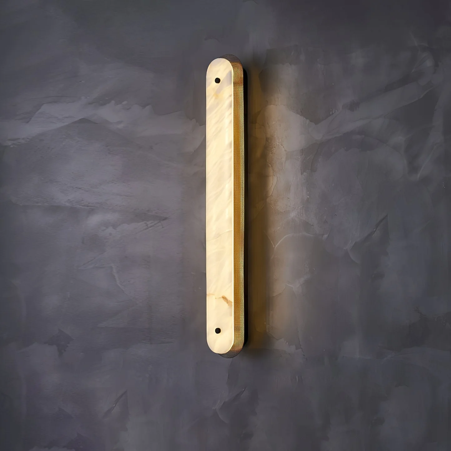 KNOX alabaster Wall sconce, stone veining detail